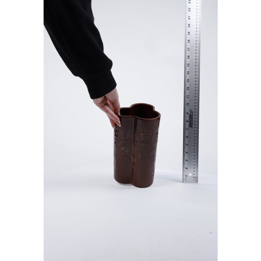 Brown Irregular Shaped Vase