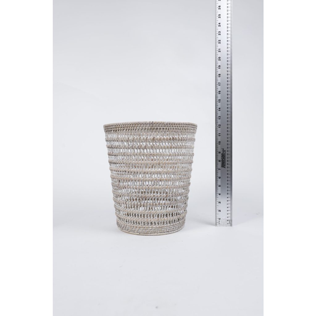 Rustic White Woven Basket