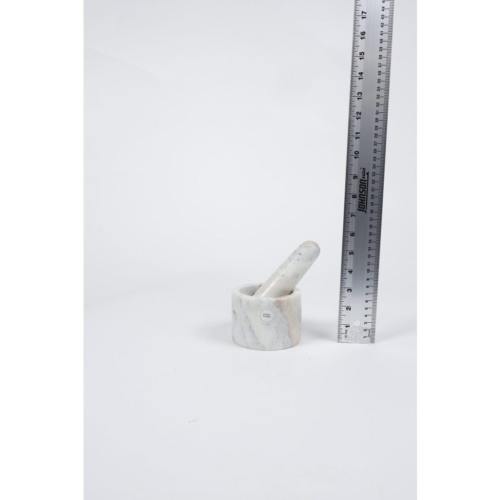 Mortar and Pestle White Marble