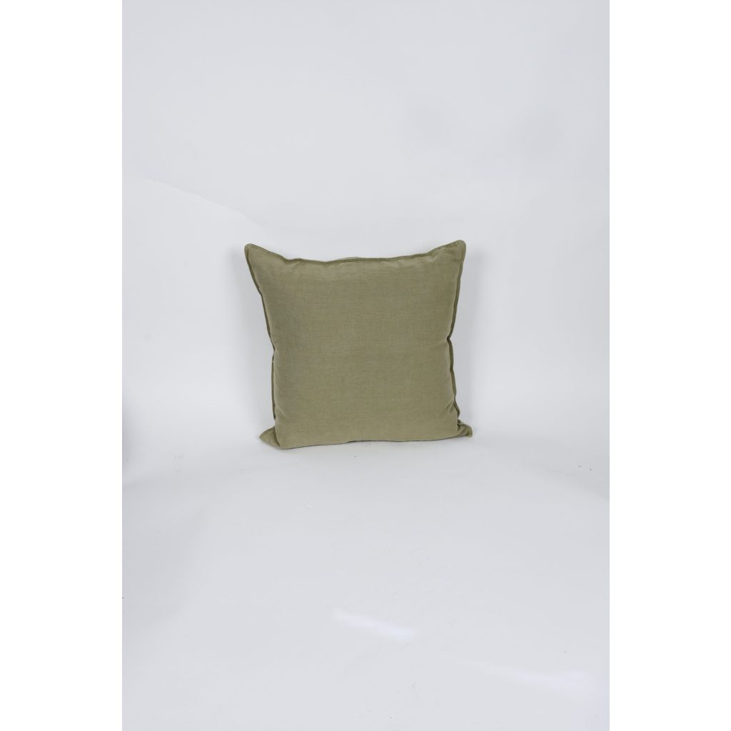 Green Linen Pillow