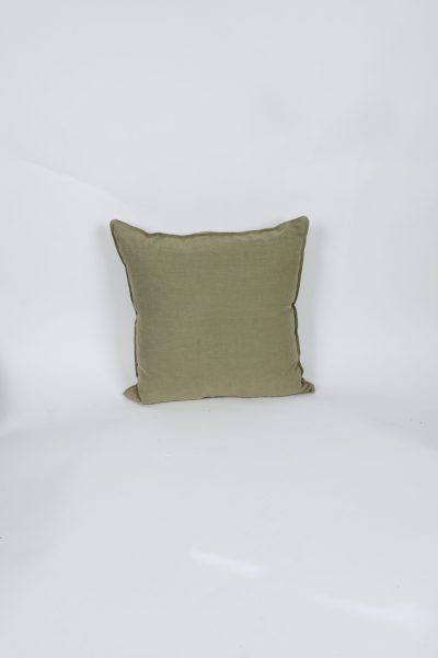 Green Linen Pillow