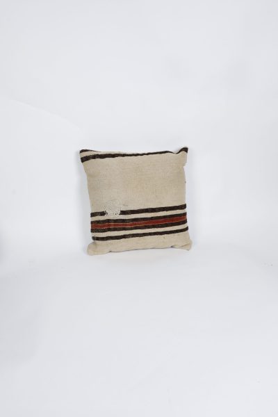 Tan Brown Red Pillow