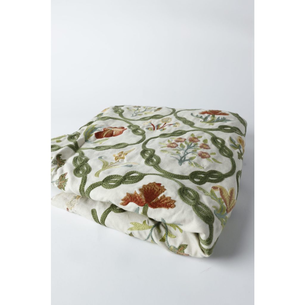 Morris & Co. Mays Coverlet Twining Vine Fabric