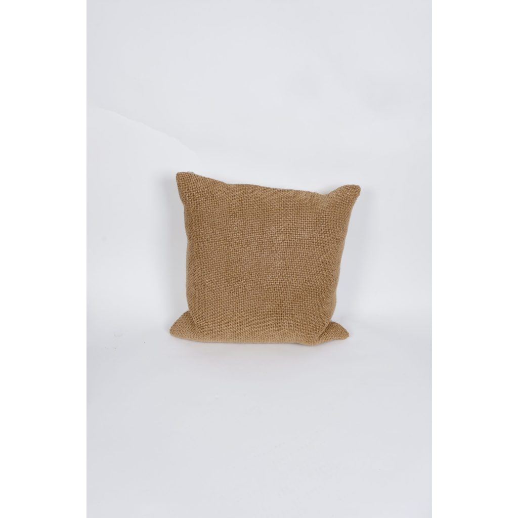 White Brown Dashed Pillow