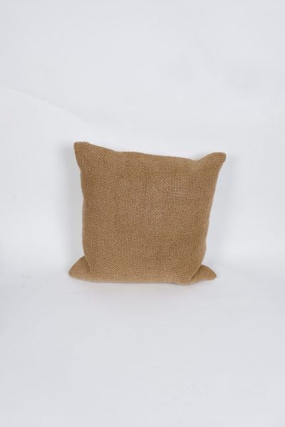 White Brown Dashed Pillow