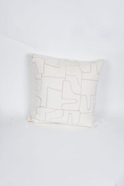 Cream Black Striped Pillow