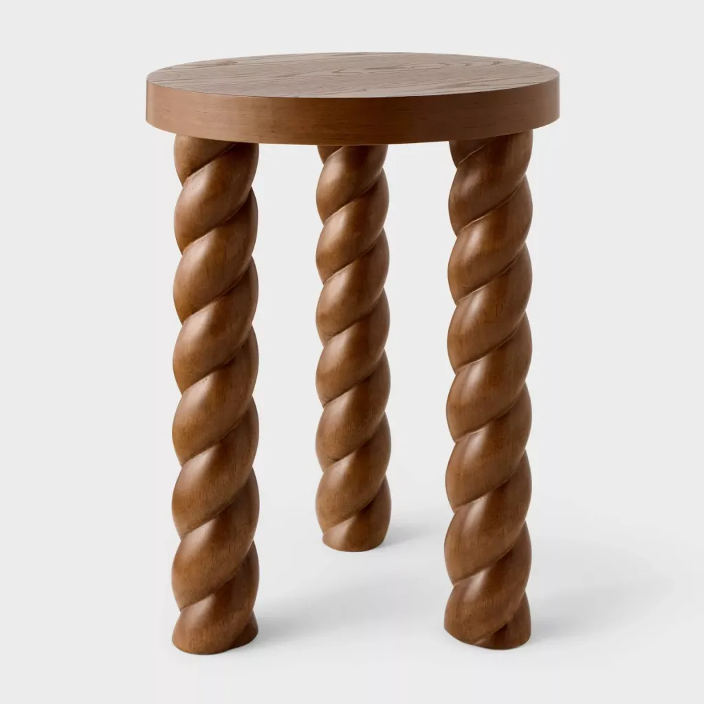 Braided Accent Table Walnut – Threshold / Studio McGee