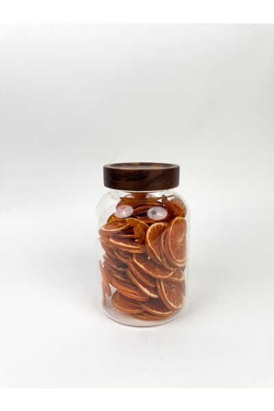 Glass Jar of Oranges