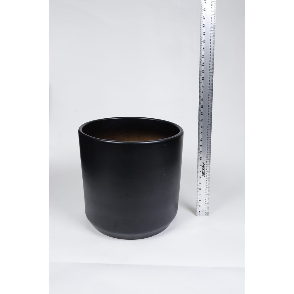 Black Ceramic Planter