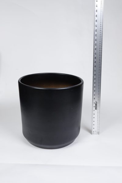Black Ceramic Planter