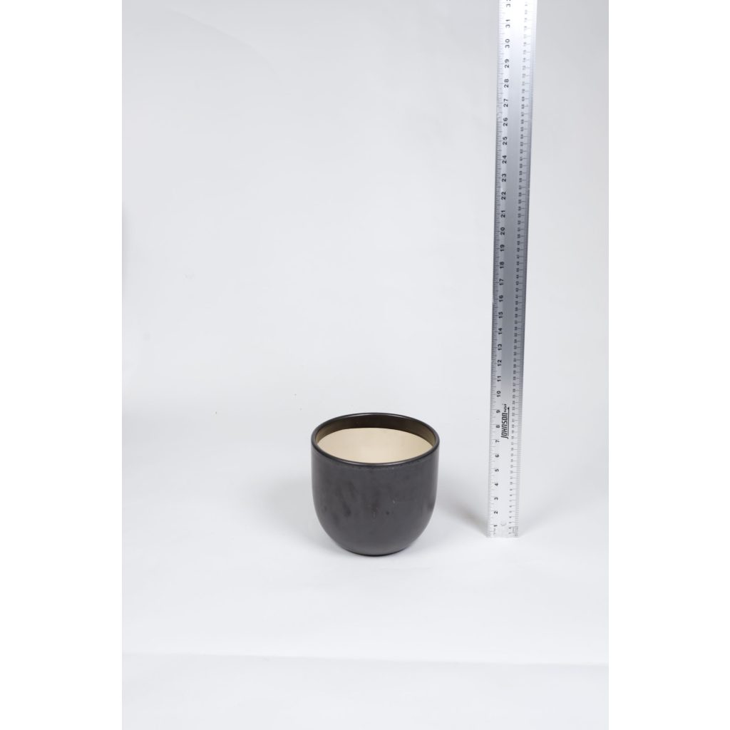Black Ceramic Planter