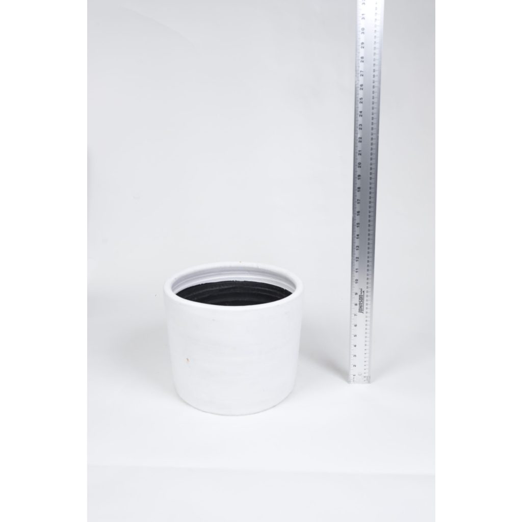 White Ceramic Planter