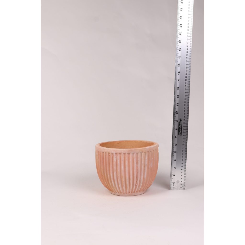 Ribbed Terracotta Planter