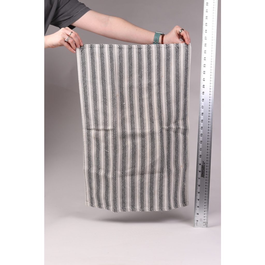 Black and White Striped Dish Towel