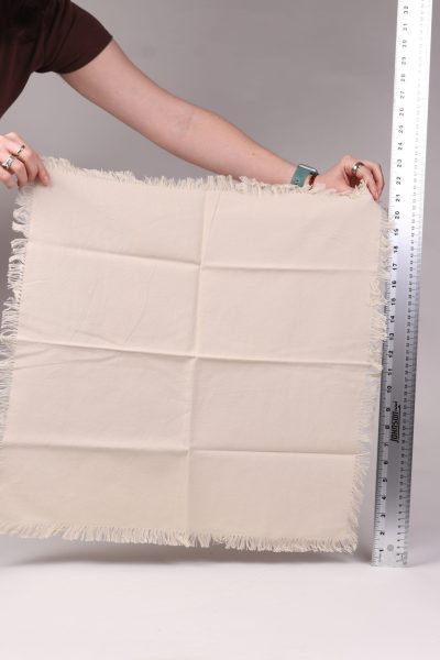Cream Feathered Edge Napkins