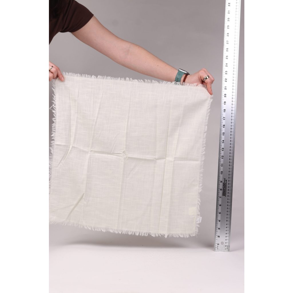 Eggshell Feathered Edge Napkins