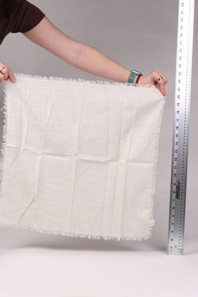 Eggshell Feathered Edge Napkins