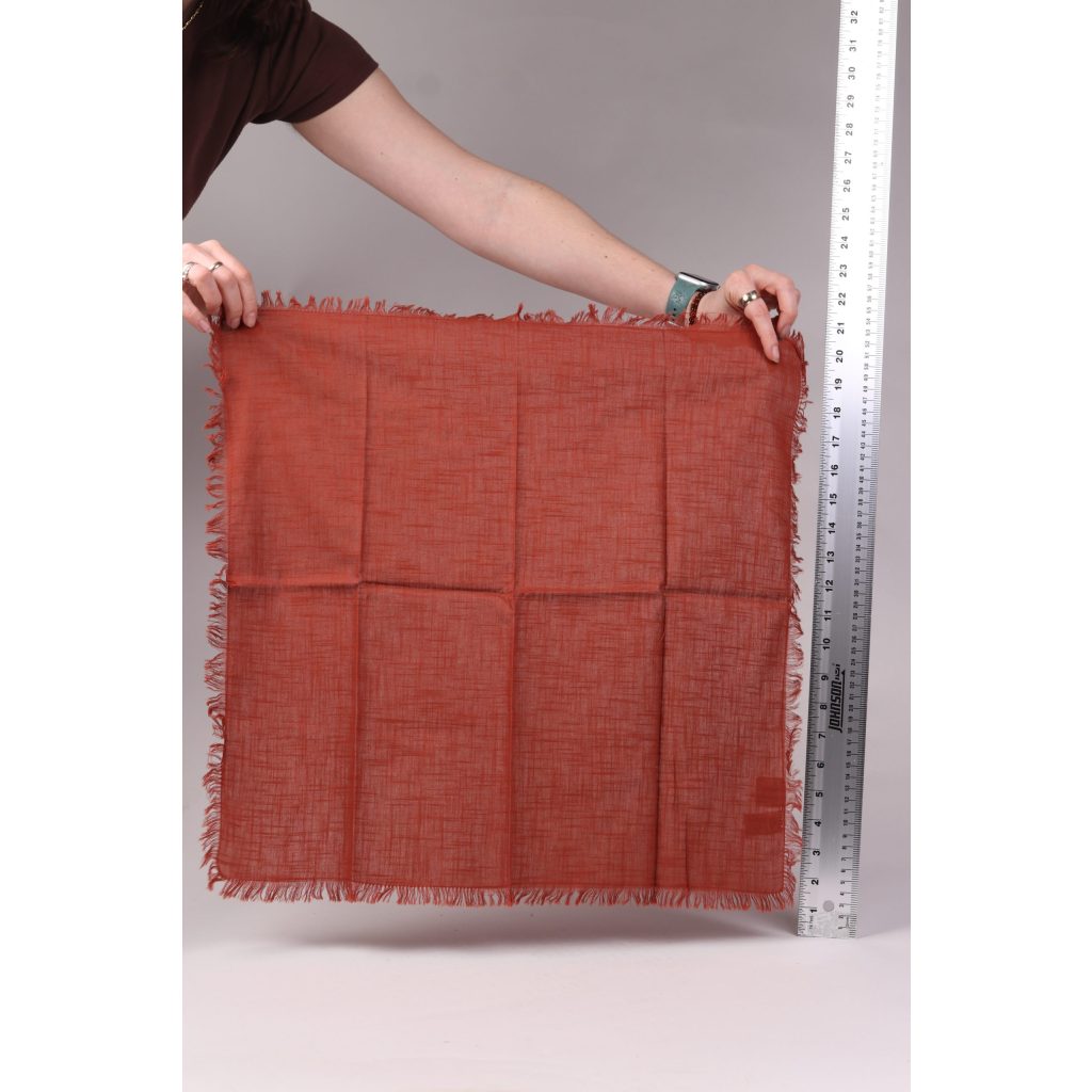 Red Feathered Edge Napkins
