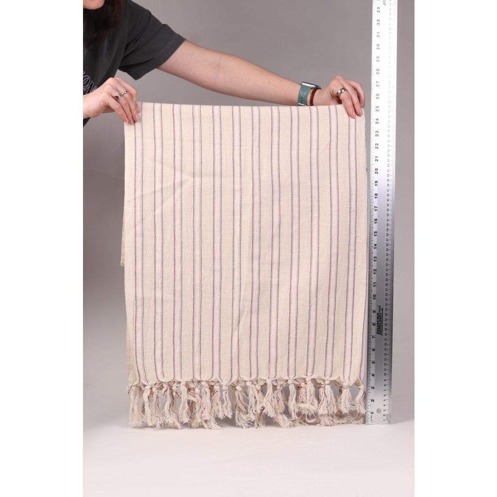 Striped Cream Table Runner
