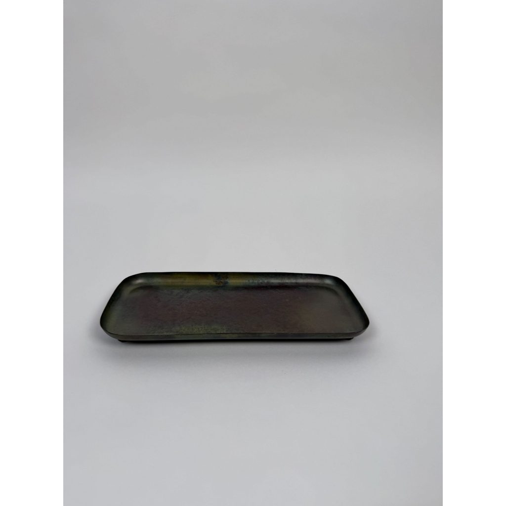 Metal Entry Way knob foot Tray /  Key Bowl