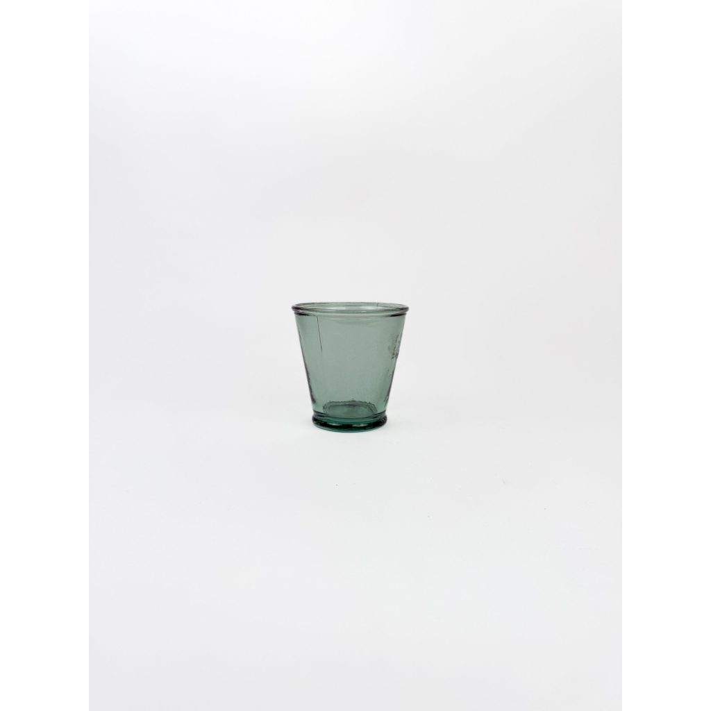 Short Green Glass Cups