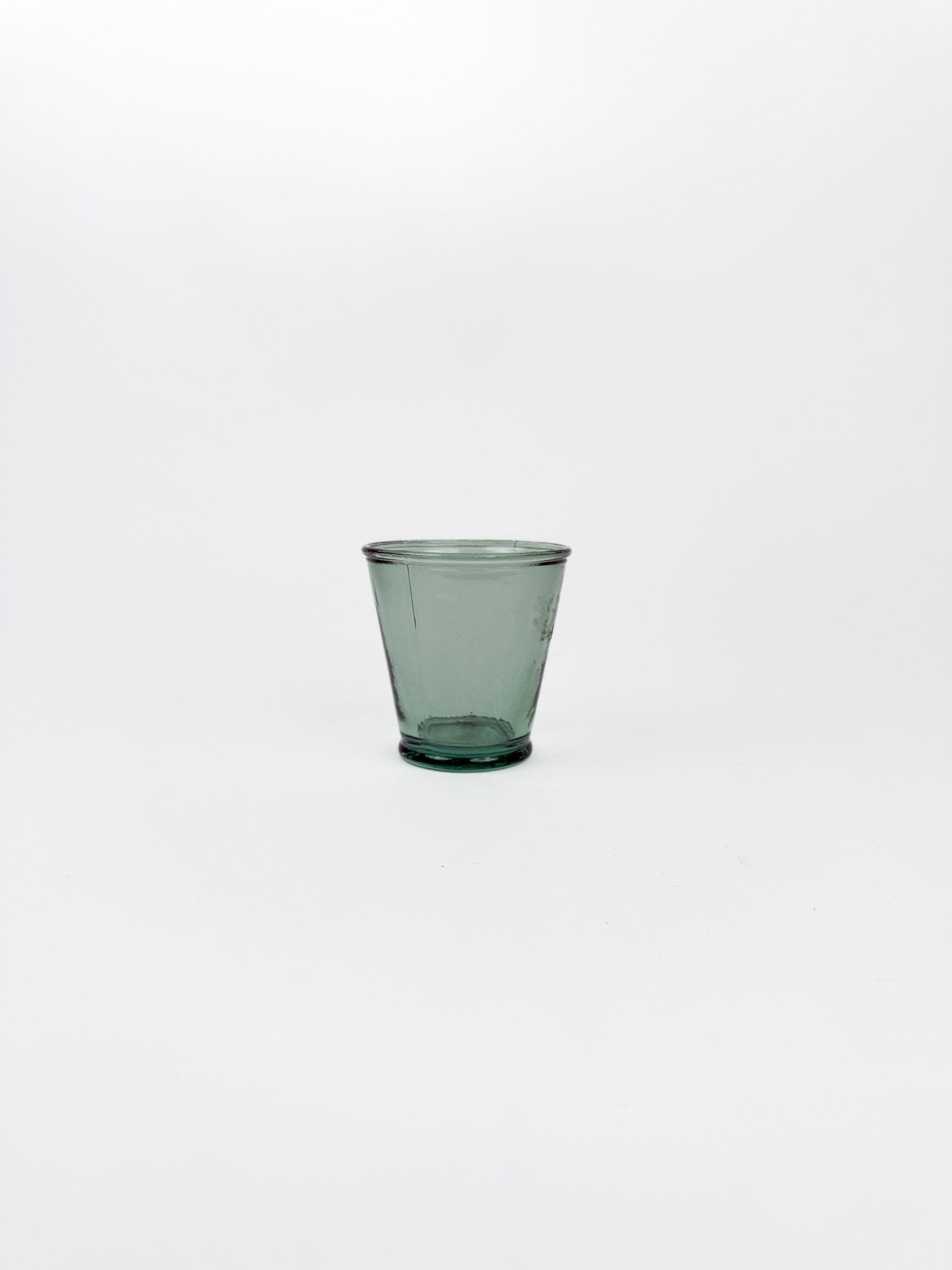 Short Green Glass Cups Short Green Glass Cups