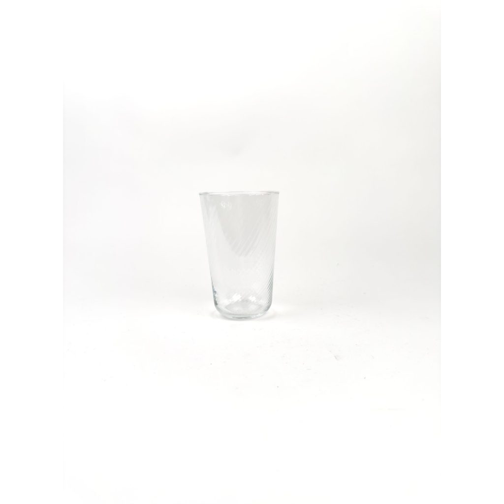 Short Ribbed Glass Cups