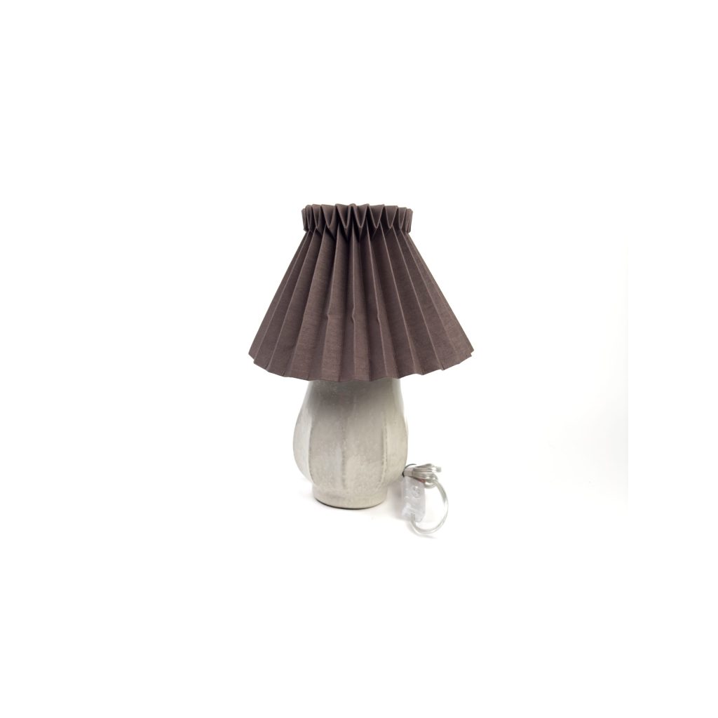 Brown Paper Shade Lamp
