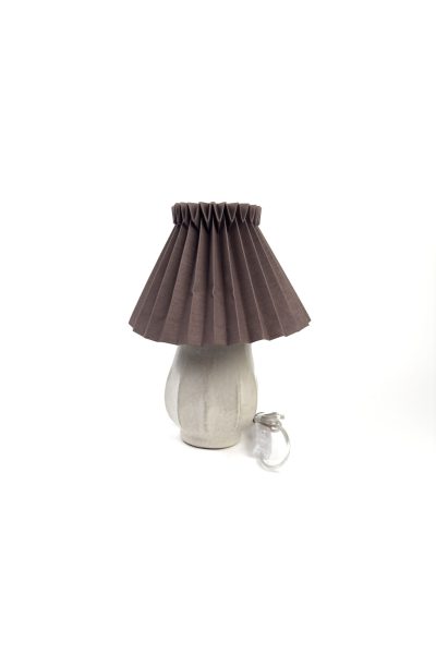 Brown Paper Shade Lamp