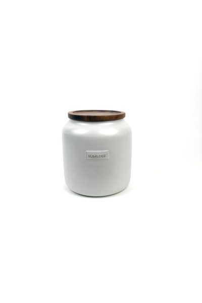 Gray Ceramic 32oz Jar