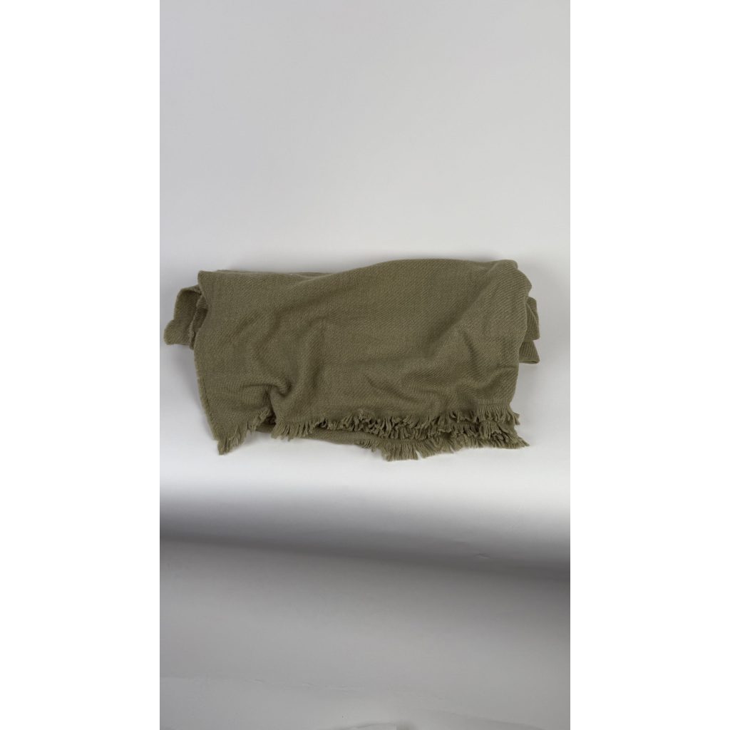 Olive Green Throw Blanket