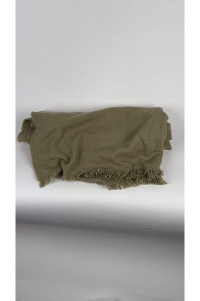 Olive Green Throw Blanket