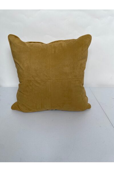 Morris & Co Saffron Suede Square Pillow