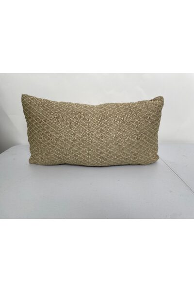 Morris & Co Cream Cross Woven Throw Pillow