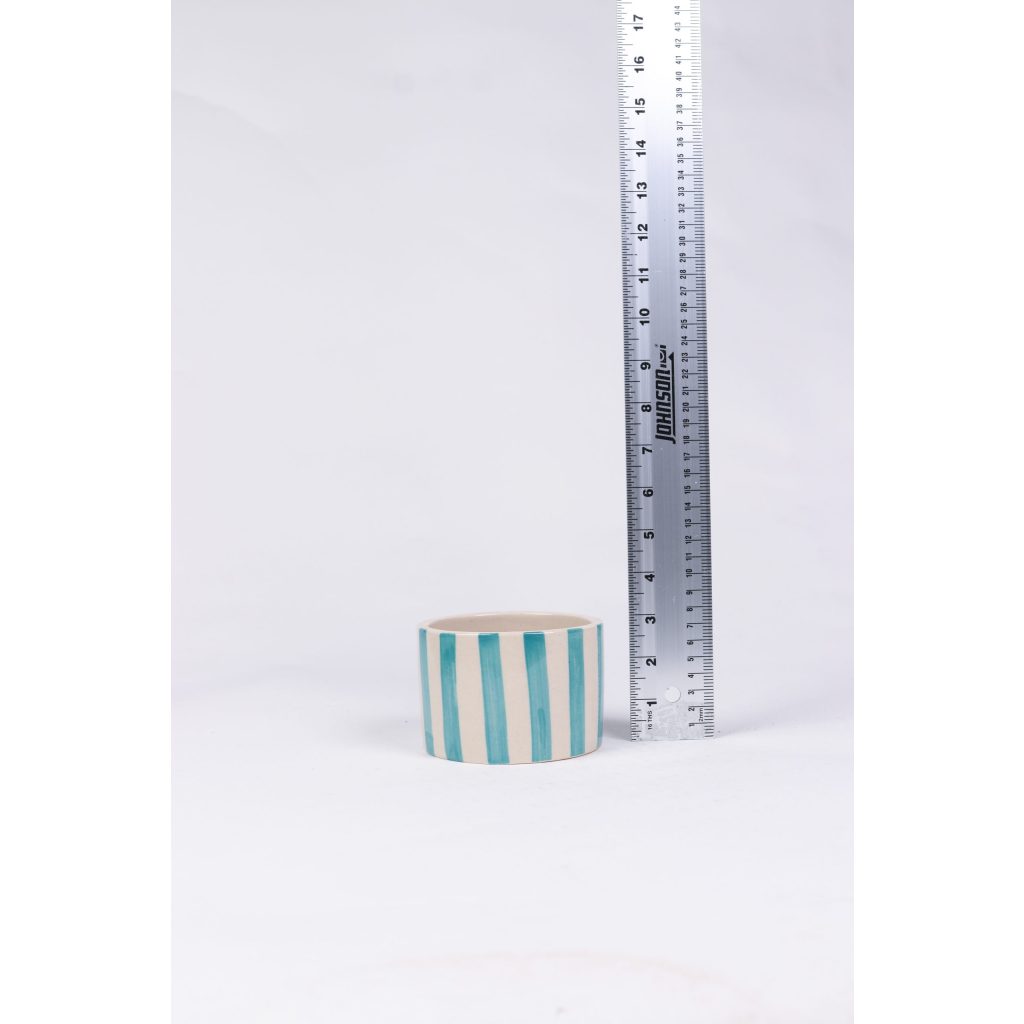 Jungalow Blue Striped Planter