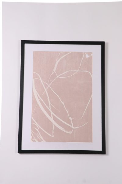 Abstract Pink Swirls Wall Art
