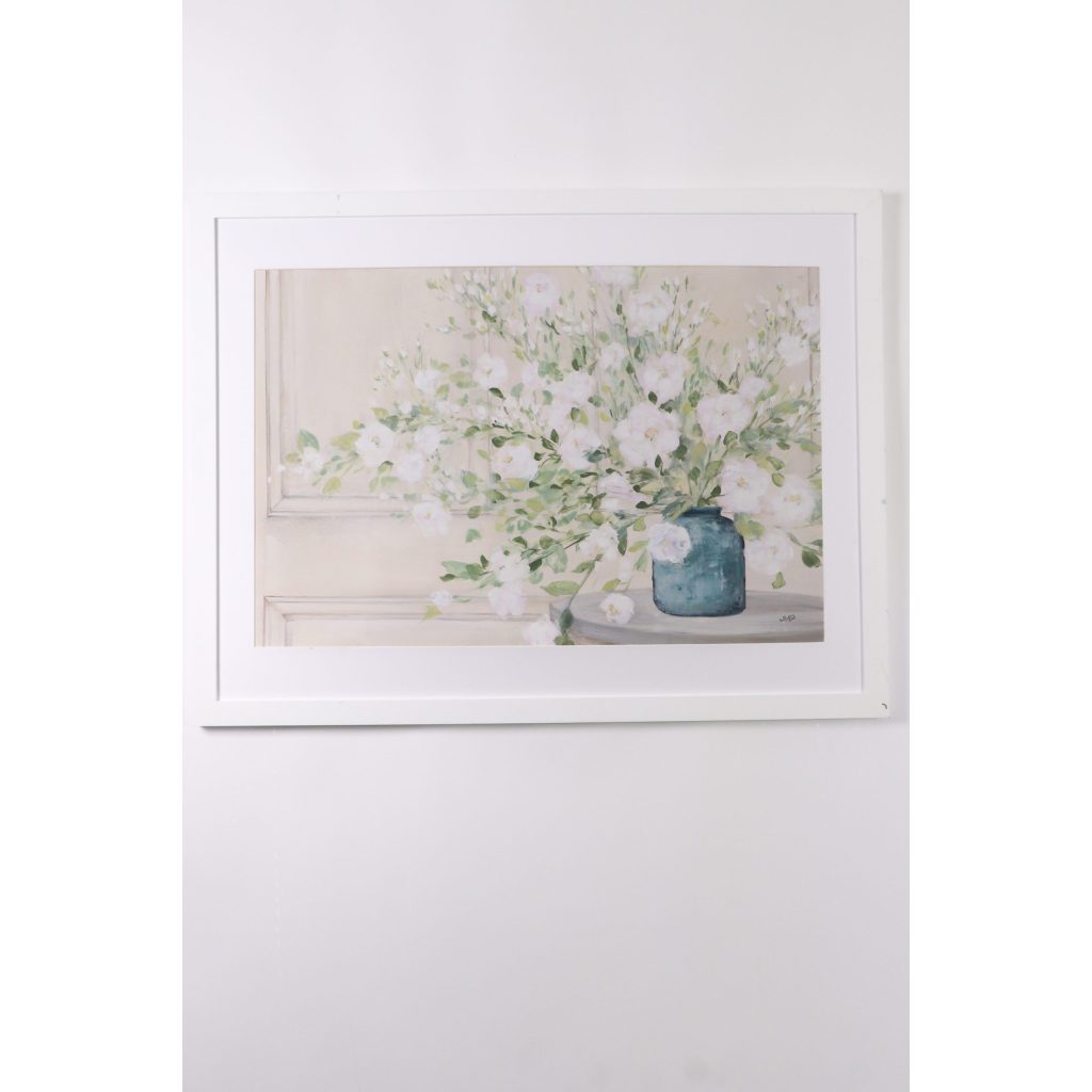 White Flower Wall Art
