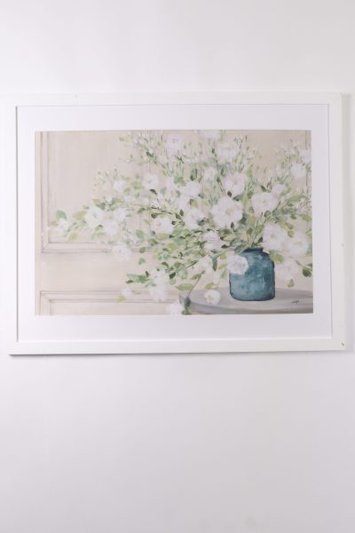 White Flower Wall Art