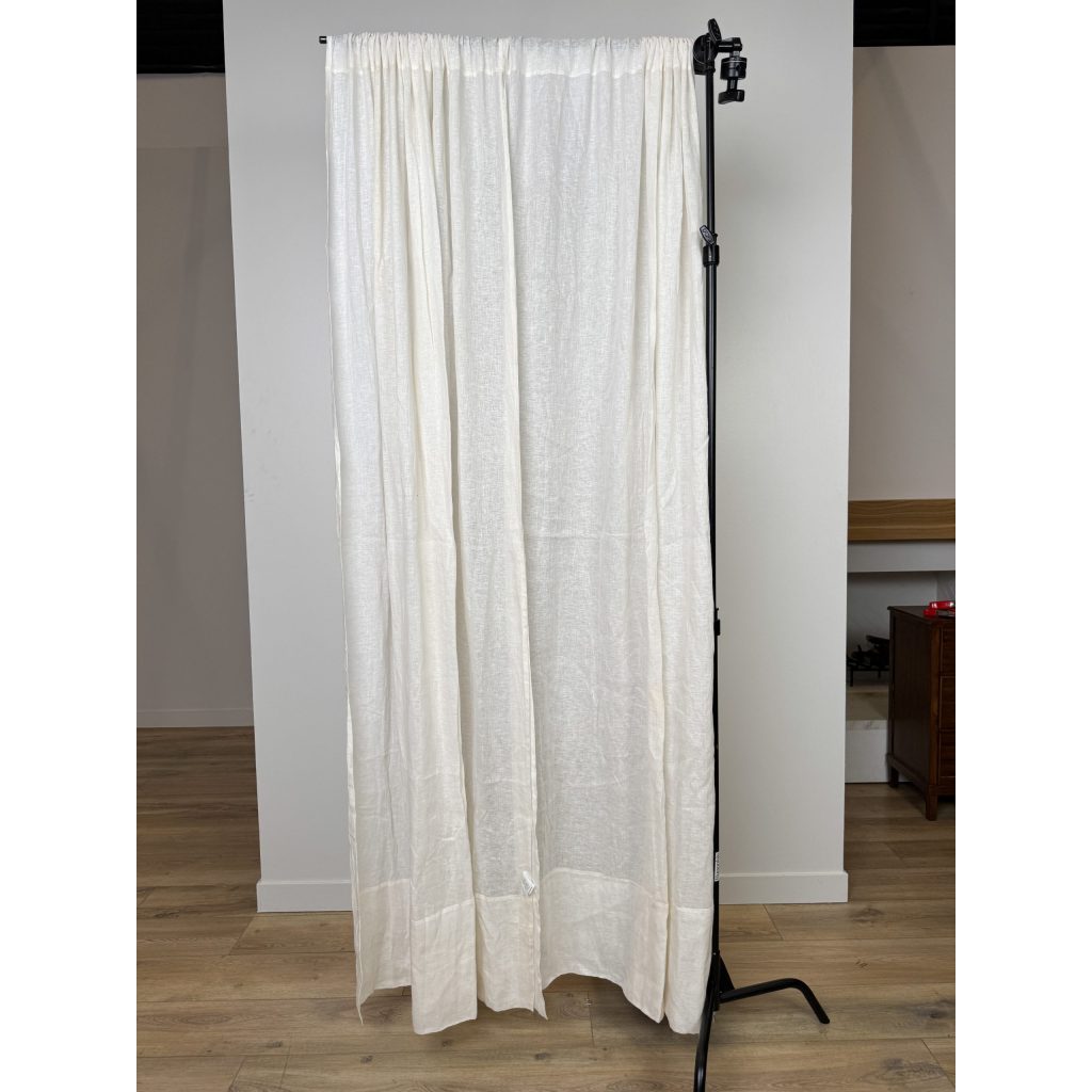 Pottery Barn Cream Semi Sheer Linen Curtains 101” x 50” (4 Panels)