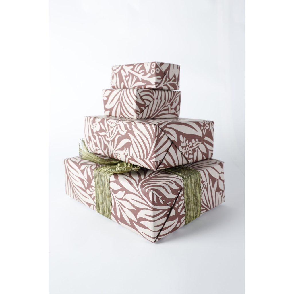 Red and White Floral Presents