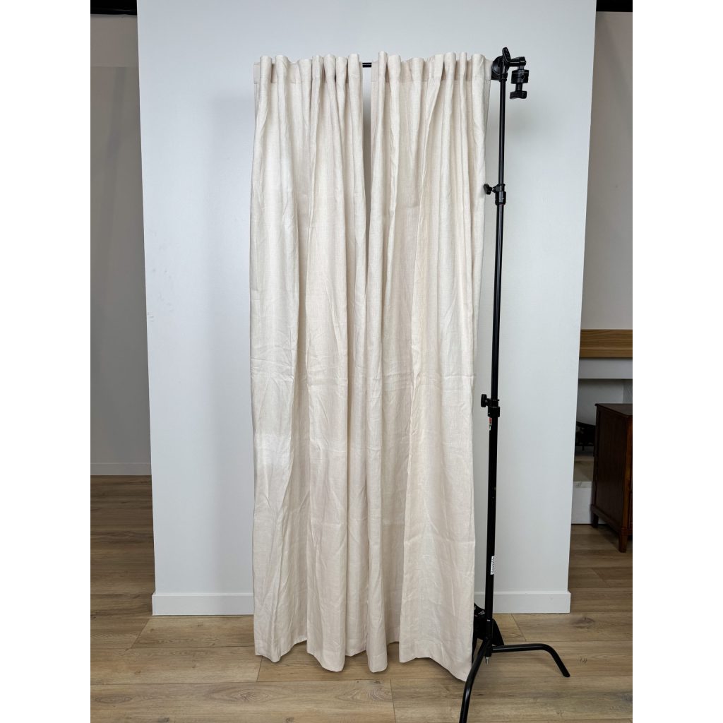 Threshold Linen Brown Beige Curtain 94” x 53” (2 Panels)
