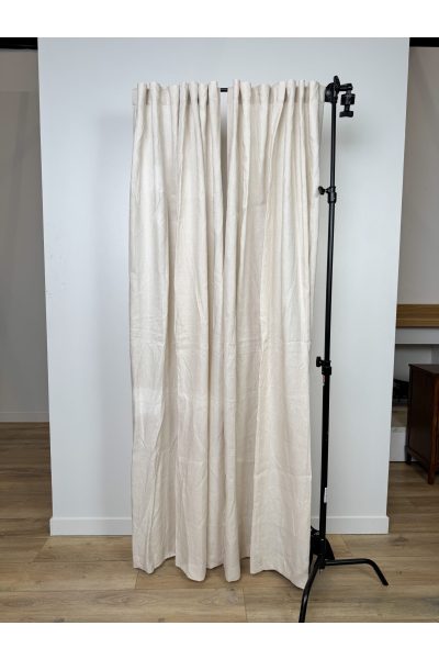 Threshold Linen Brown Beige Curtain 94” x 53” (2 Panels)