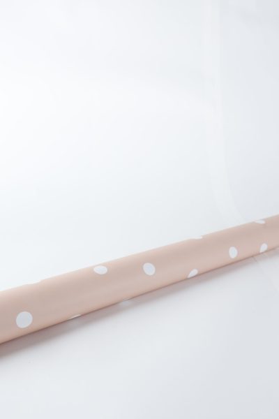 Peach Polka Dot Wrapping Paper