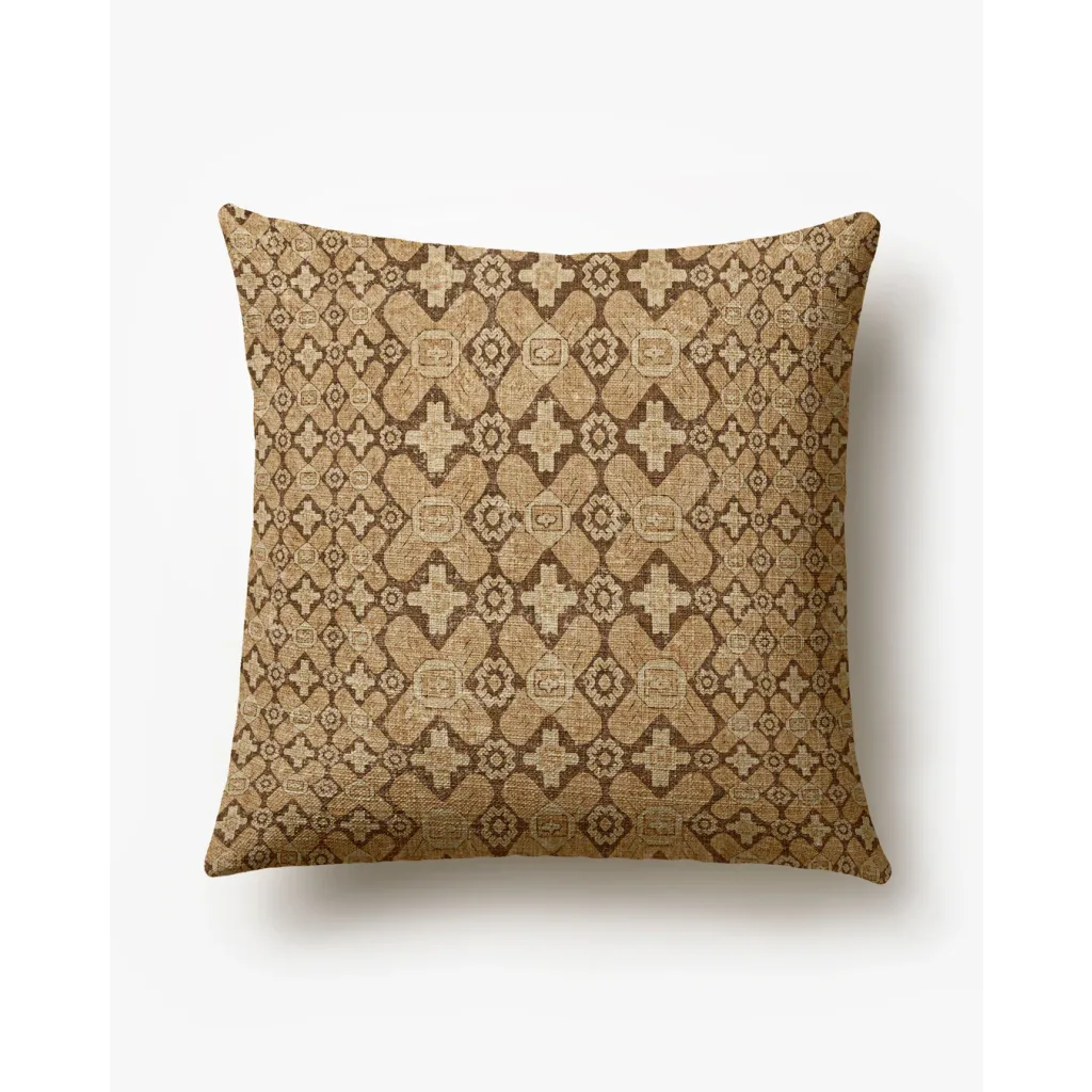 Ruggable Asher Toffee Woven Throw Pillow Cover