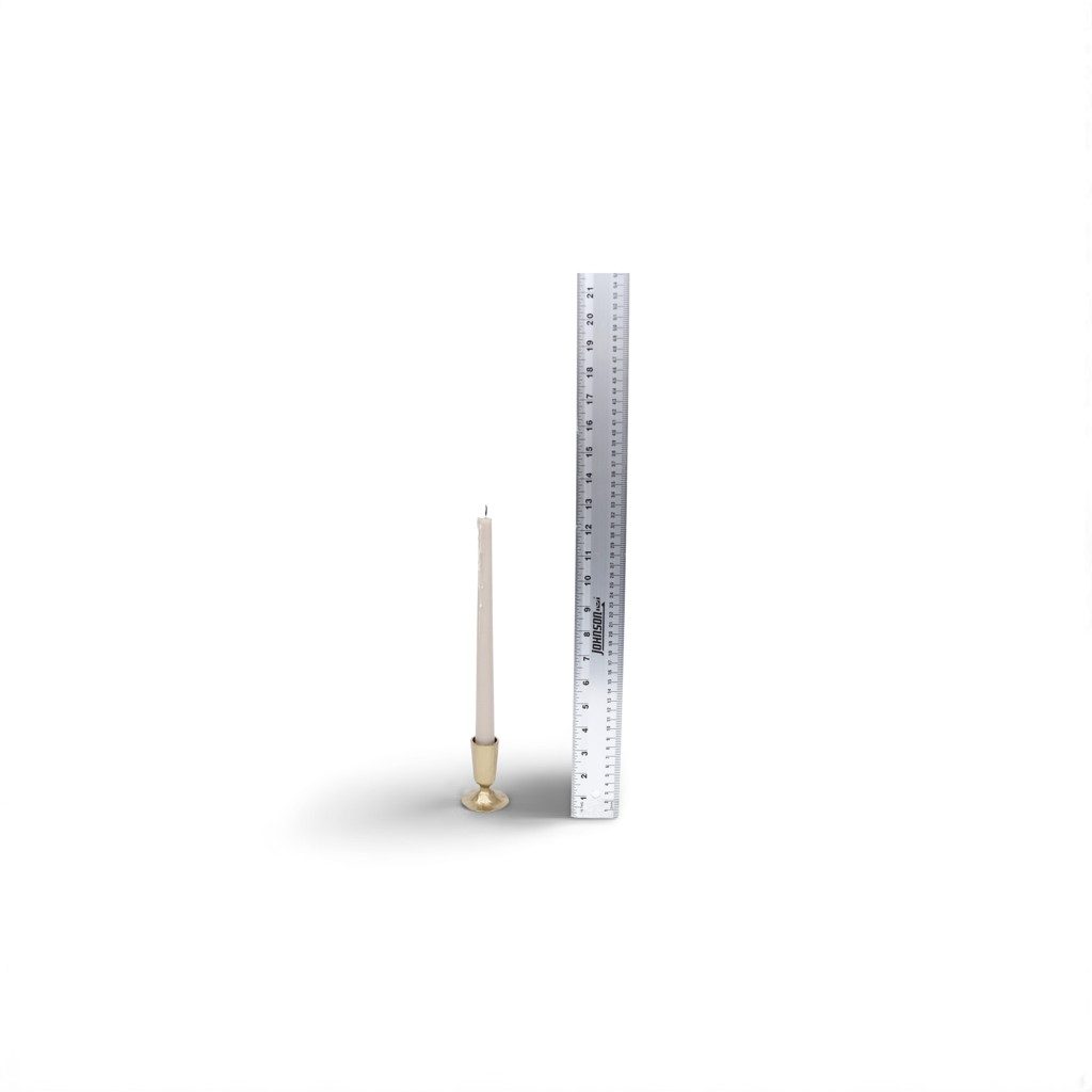 Beige Taper Candle