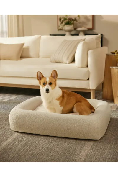 Ruggable Pet Bed Medium Cream Boucle