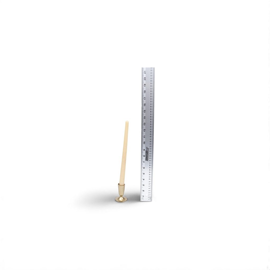 Tan Taper Candle