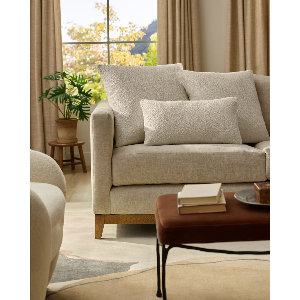 Ruggable Cream Boucle Throw Pillow Cover