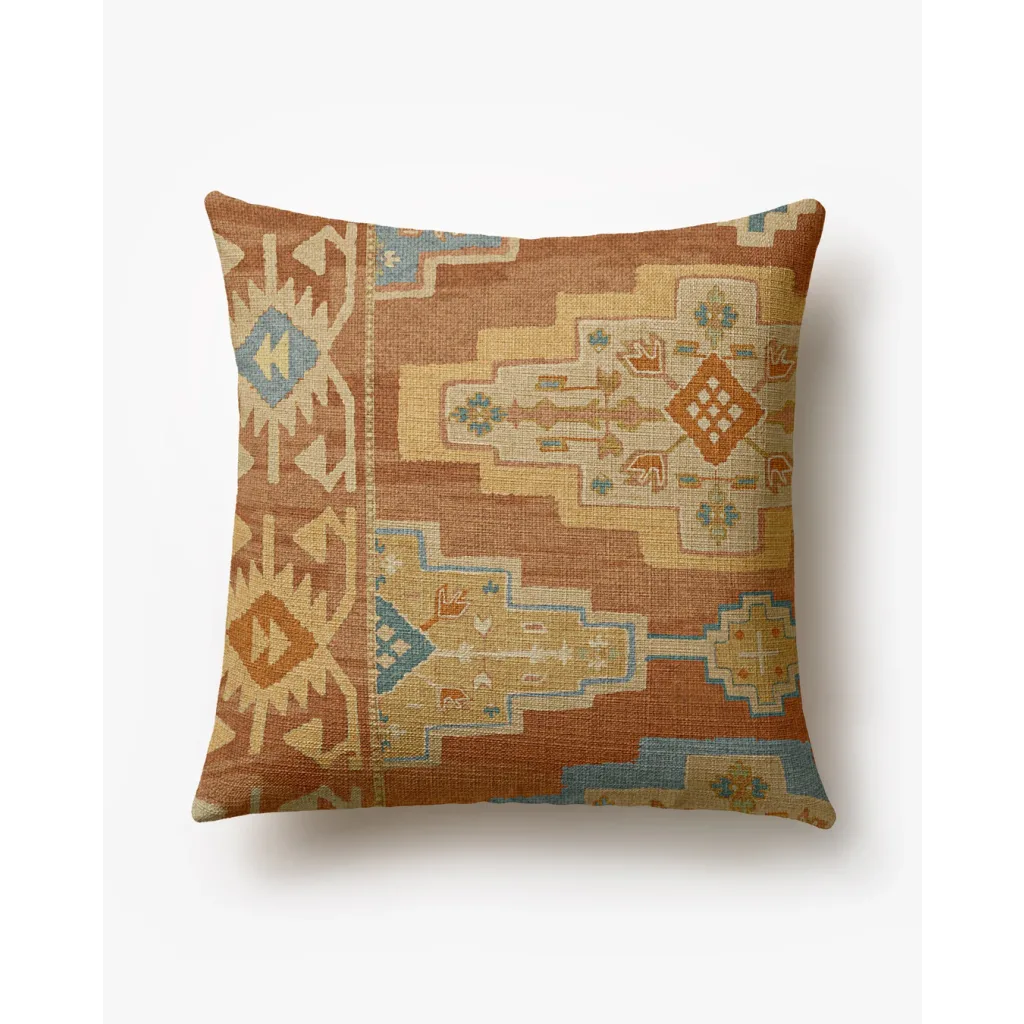 Ruggable Elena Terracotta Woven Throw Pillow Cover