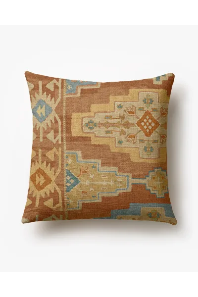 Ruggable Elena Terracotta Woven Throw Pillow Cover